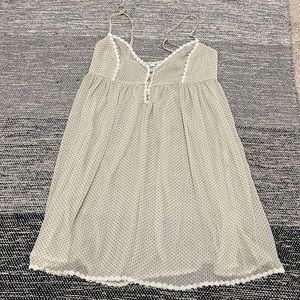 UO Kimchi Blue Cream & Polka Dot Sheer Slip